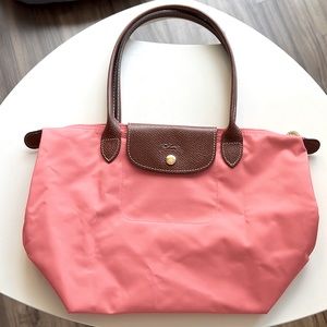 Brand NEW Longchamp Le Pliage small tote bag in candy pink (NWOT)